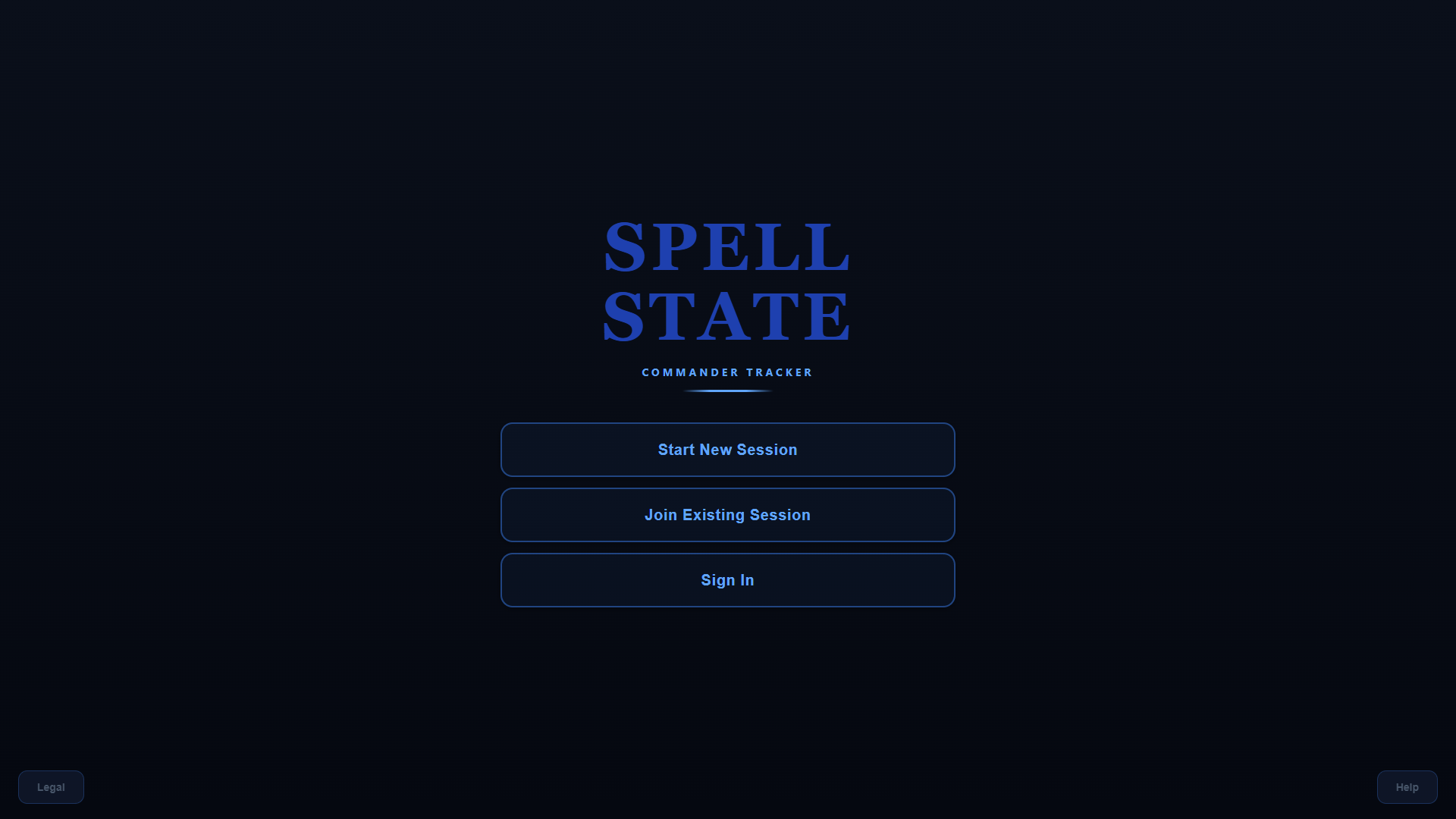 Spellstate home screen